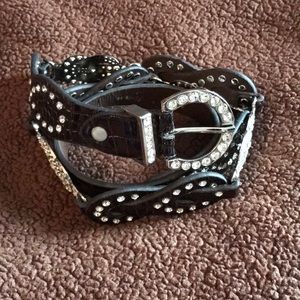 Rhinestone Embellished Belt